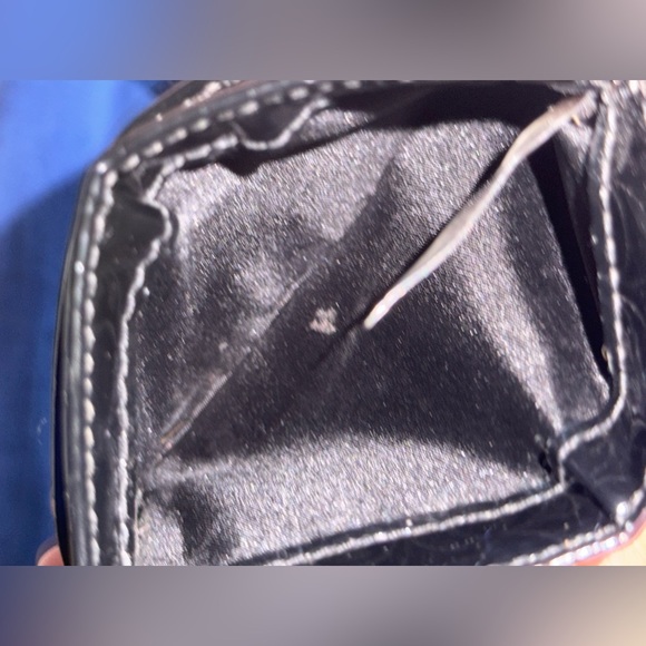 Coach Patent Leather mini C monogram card holder with dust bag - Picture 5 of 11